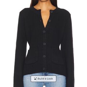 pistola Black Button-Up Knit Cardigan